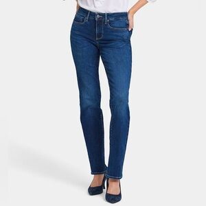 NYDJ Marilyn Straight Jeans- Size 8- 27.25” Inseam